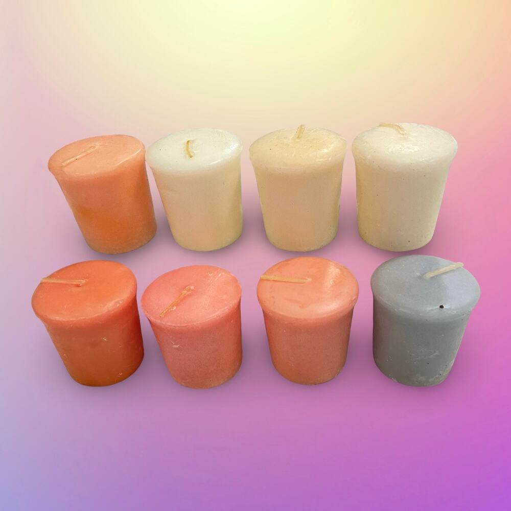 Yankee Candle Votive Set 8 Coconut Bay Storm Watch Afternoon Rare Retired Scents